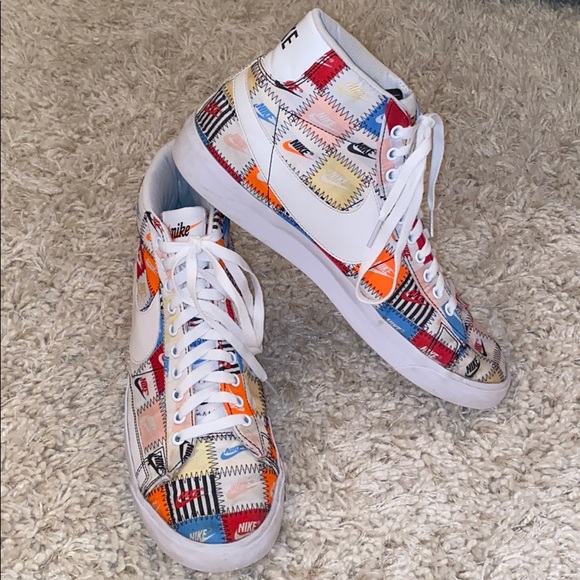 nike blazer mid patchwork